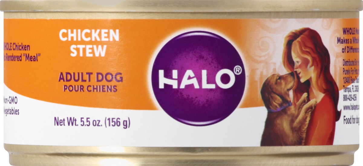 slide 1 of 12, Halo Adult Dog Chicken Stew Food for Dogs 5.5 oz, 5.5 oz