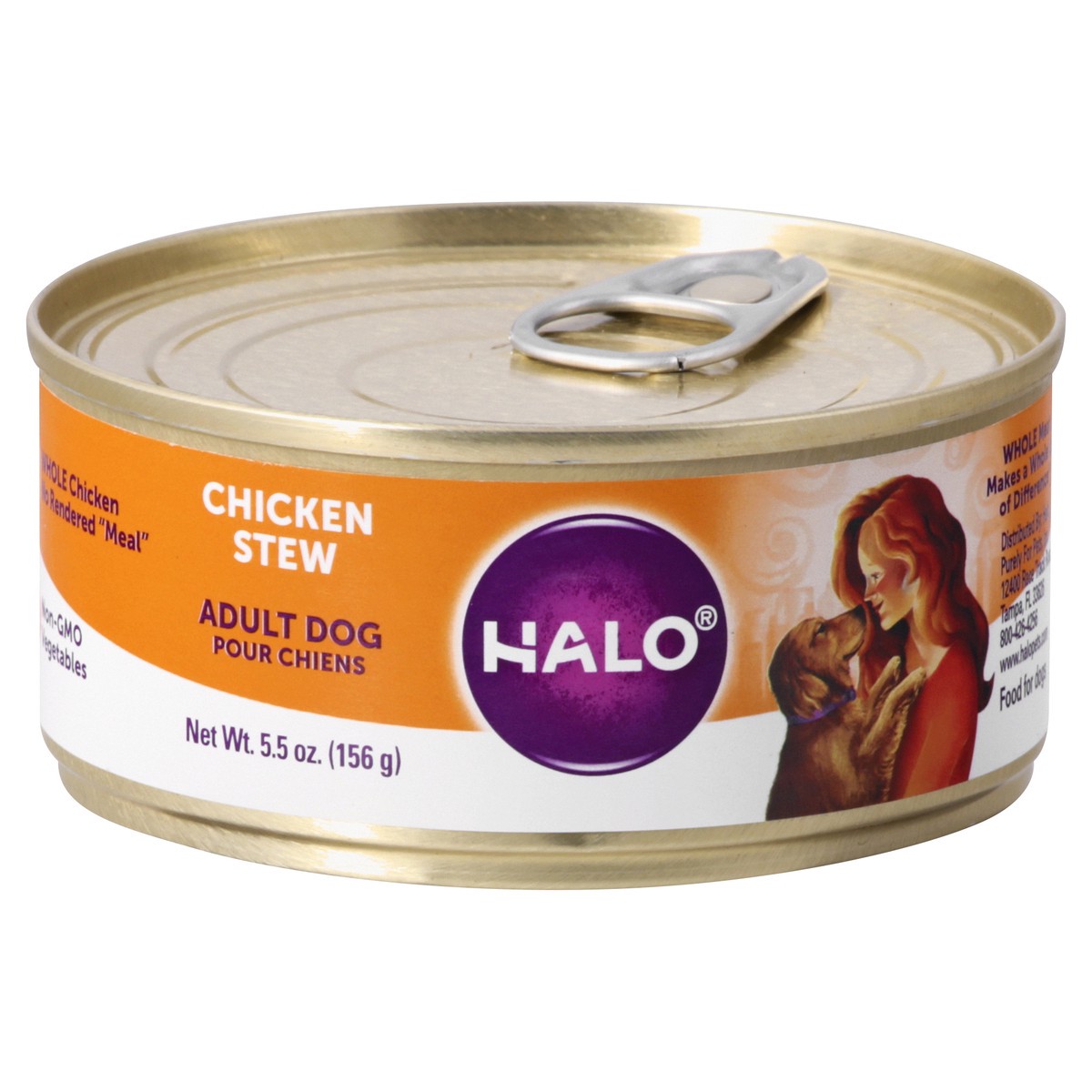 slide 1 of 12, Halo Adult Dog Chicken Stew Food for Dogs 5.5 oz, 5.5 oz