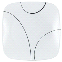 slide 5 of 9, Corelle Square Simple Lines 8.75-Inch Salad Plate, 8.75 in