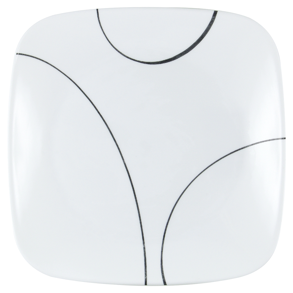 slide 2 of 9, Corelle Square Simple Lines 8.75-Inch Salad Plate, 8.75 in