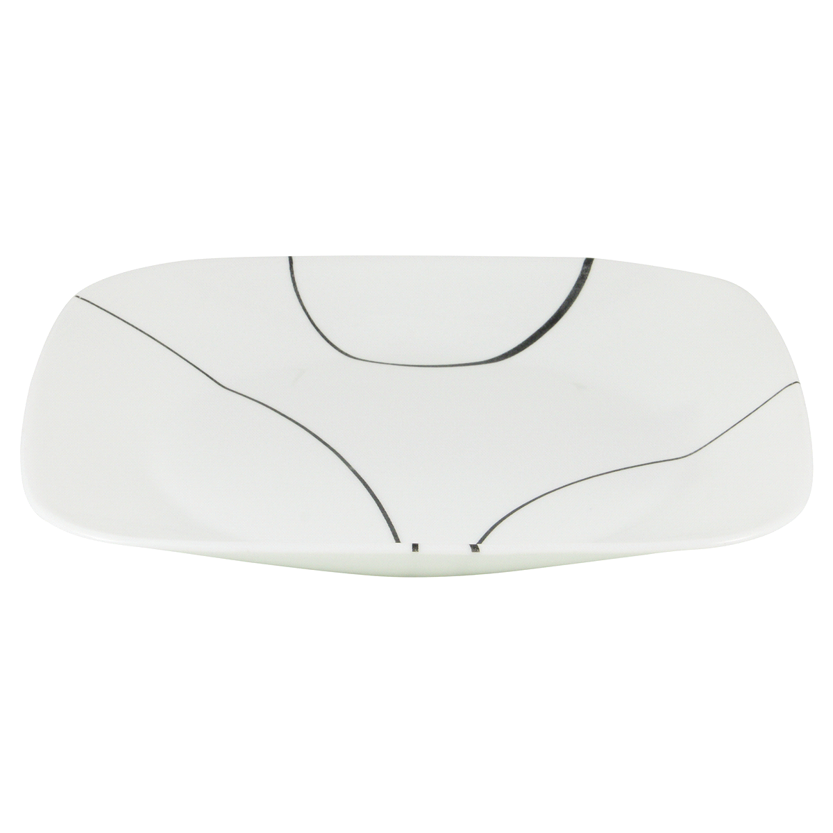 slide 1 of 9, Corelle Square Simple Lines 8.75-Inch Salad Plate, 8.75 in