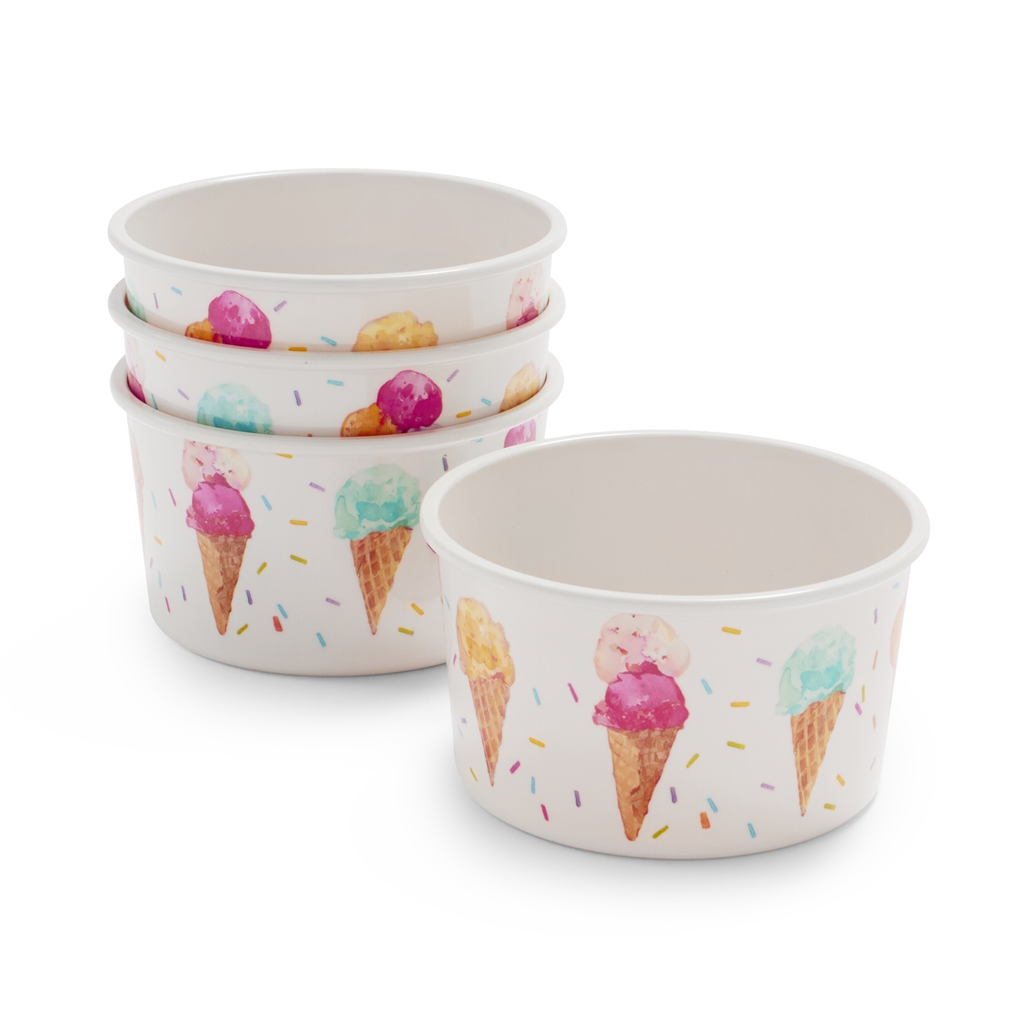 slide 1 of 1, Sur La Table Ice Cream Bowls, 4 ct