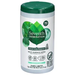 Seventh Generation Garden Mint Scent Multi-Surface Wipes 70 Each