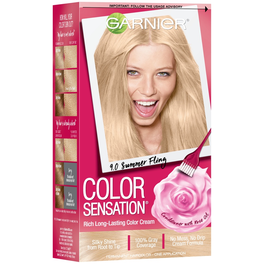slide 2 of 7, Garnier Color Sensation 9.0 Light Natural Blonde, 1 ct