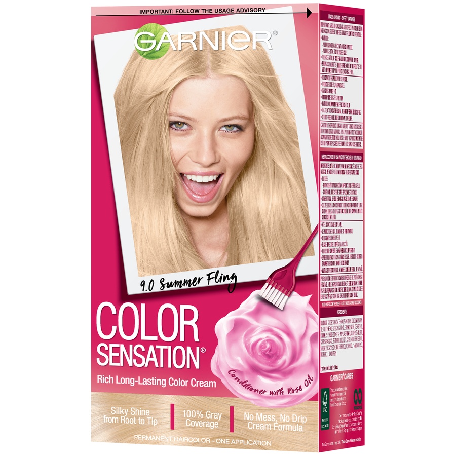 slide 3 of 7, Garnier Color Sensation 9.0 Light Natural Blonde, 1 ct