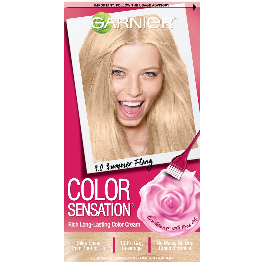slide 1 of 7, Garnier Color Sensation 9.0 Light Natural Blonde, 1 ct