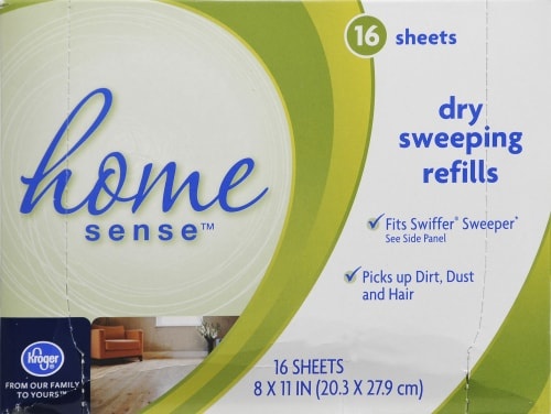 slide 1 of 1, Kroger Home Sense Dry Sweeping Refills, 16 ct