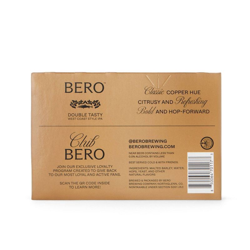 slide 3 of 6, Bero N/a Double Tasty Wc Ipa, 6 ct; 12 oz