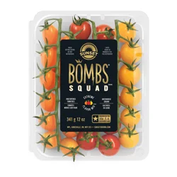 SUNSET Bombs Squad On-the-Vine Premium Snacking Tomatoes, 12oz