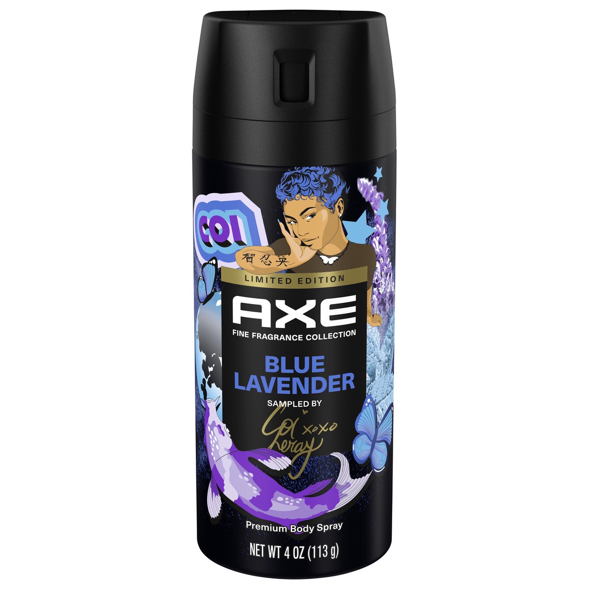 slide 1 of 22, AXE Fine Fragrance Collection Blue Lavender Premium Deodorant Body Spray for Men, 4 fl oz
