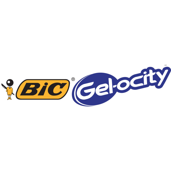 slide 3 of 5, BIC® Gel-ocity Retractable Gel Ink Rollerball Pens, Medium Point, 0.7 mm, Red Barrel, Red Ink, Pack Of 12, 12 ct