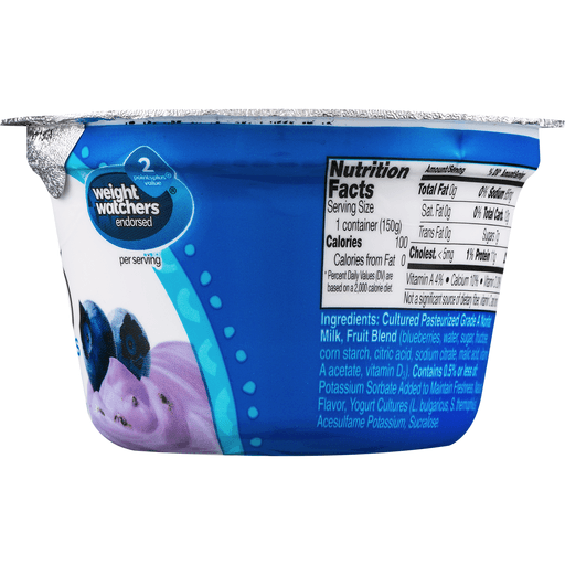 slide 6 of 9, Yoplait Greek 100 Calories Blueberry Fat Free Yogurt, 5.3 oz