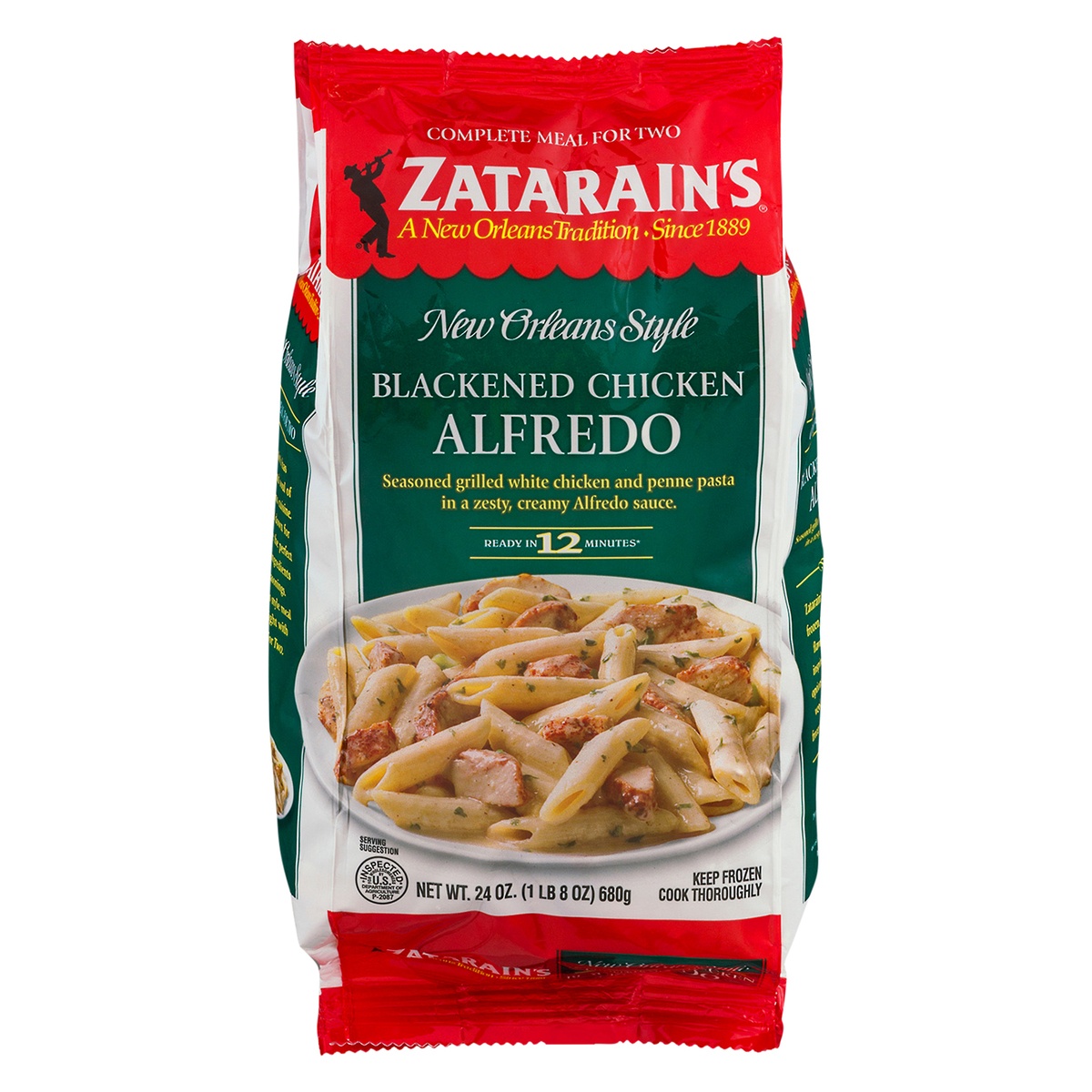 Zatarain's Blackened Chicken Alfredo Frozen, 64 oz