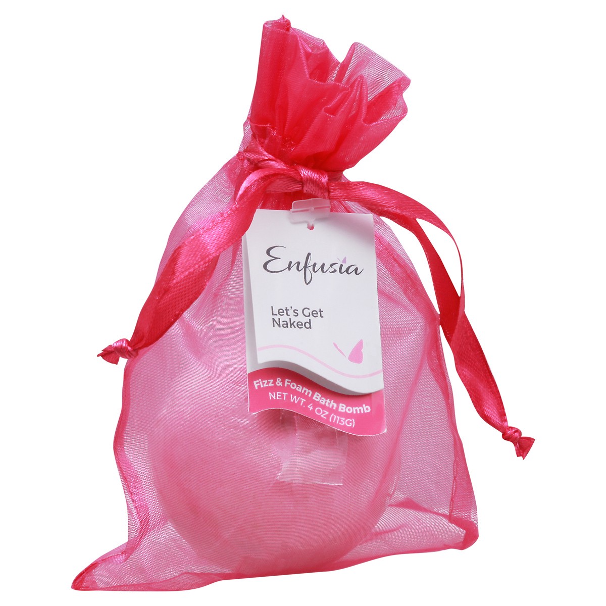 slide 11 of 12, Enfusia Lets Get Naked Fizz & Foam Bath Bomb 4 oz, 4 oz