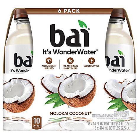 slide 1 of 1, Bai Molokai Coconut- 84 fl oz, 84 fl oz