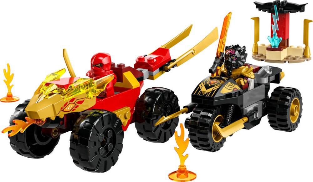 slide 5 of 6, Lego Ninjago Dragons Rising Kai And Ras's Car And Bike, 1 ct