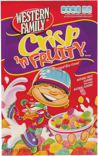 slide 1 of 1, Western Family Crisp-N-Fruity Cereal, 11 oz