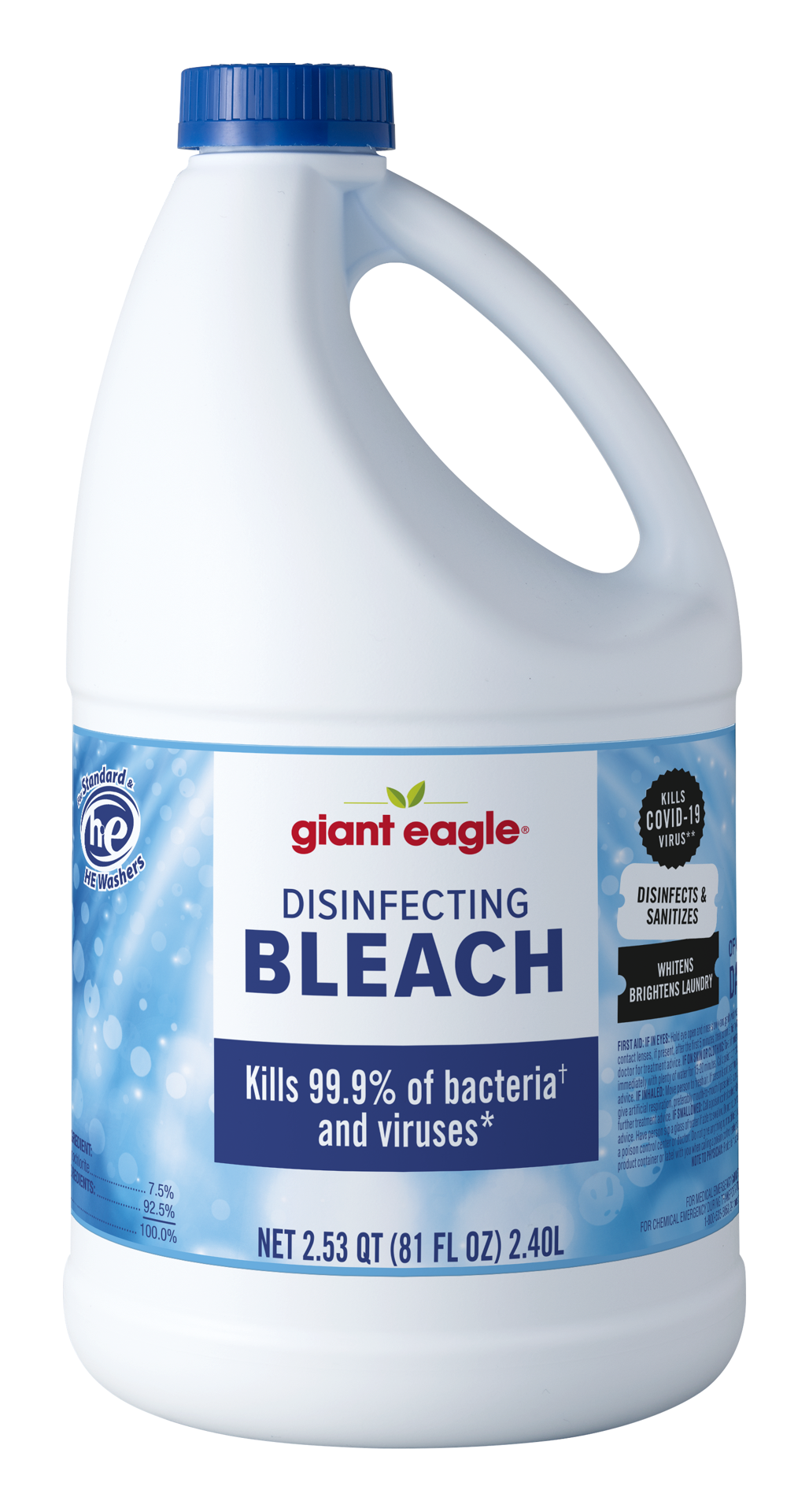 slide 1 of 1, GE Disinfecting Bleach, 81 oz