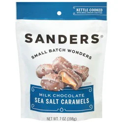 Sanders Milk Chocolate Sea Salt Caramels Pouch
