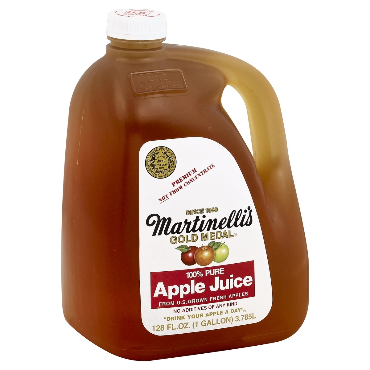 slide 1 of 4, Martinelli's 100% Juice 128 oz, 