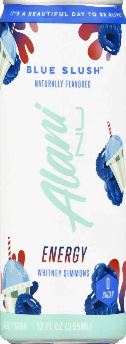 slide 8 of 9, Alani Nu Energy Drink Blue Slush 12oz, 12 fl oz