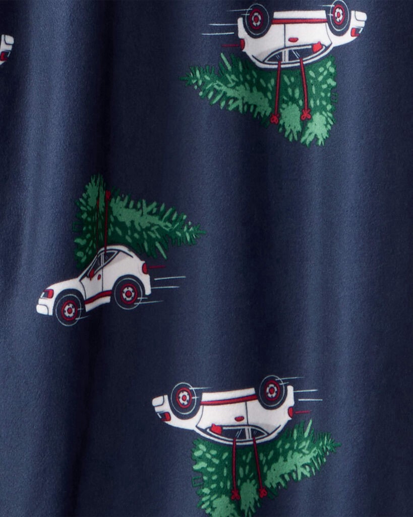 slide 2 of 3, Carter's Adult Christmas Cars Loose Fit Pajama Bottoms- Navy Navy L, 1 ct