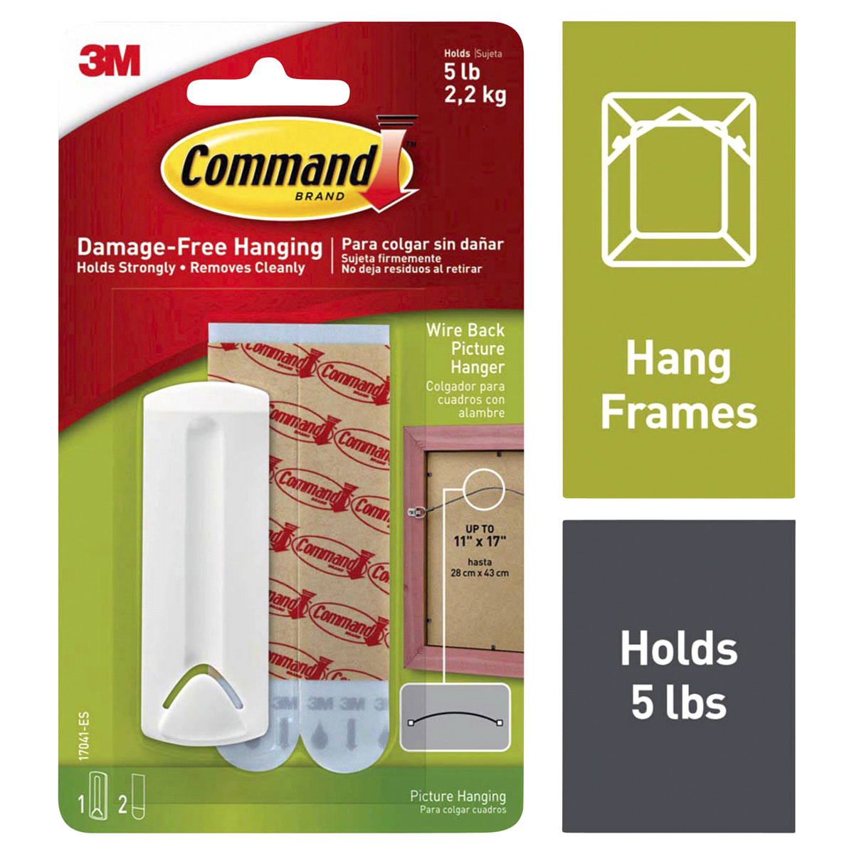 slide 1 of 4, Command Wire-Backed Picture Hanger, 1 ct