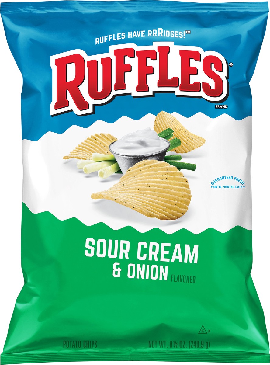 slide 5 of 9, Ruffles Potato Chips, 8.5 oz