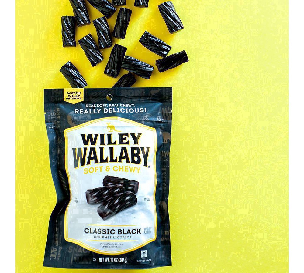 slide 11 of 128, Wiley Wallaby Soft & Chewy Gourmet Classic Black Licorice 10 oz, 10 oz