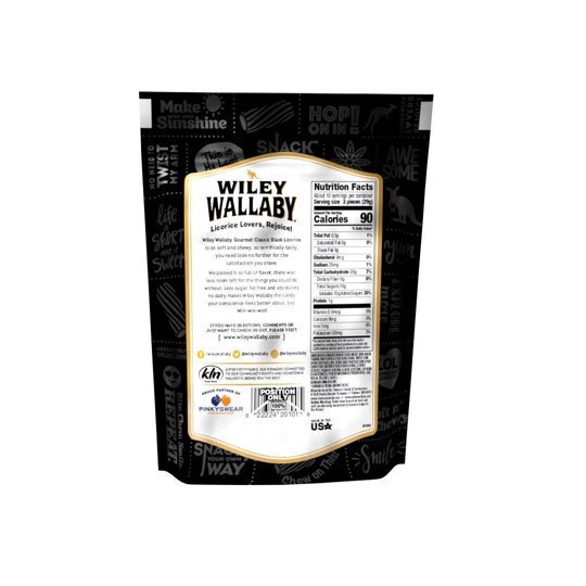 slide 63 of 128, Wiley Wallaby Soft & Chewy Gourmet Classic Black Licorice 10 oz, 10 oz