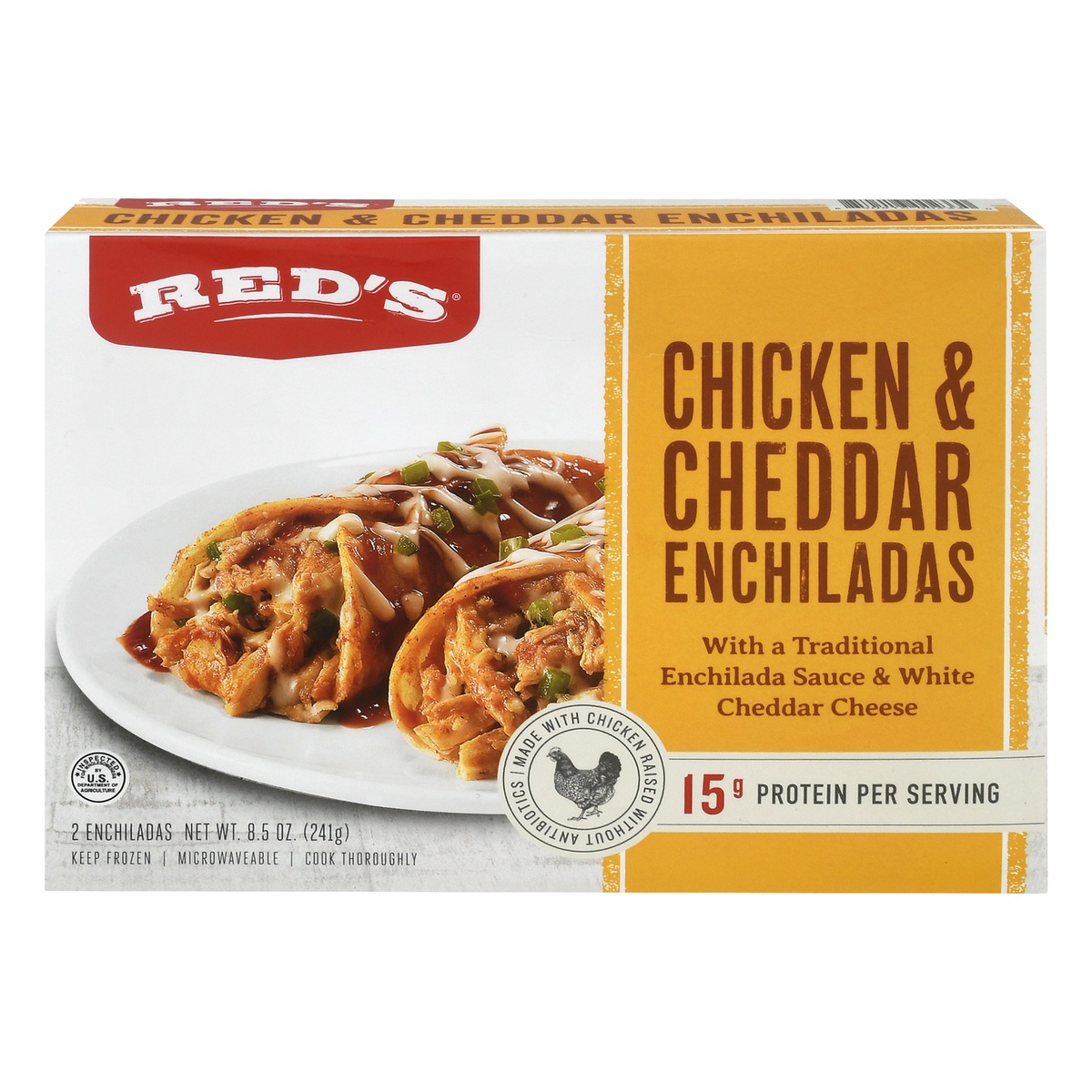 slide 1 of 1, Red's All Natural Chicken Enchiladas, 8.5 oz