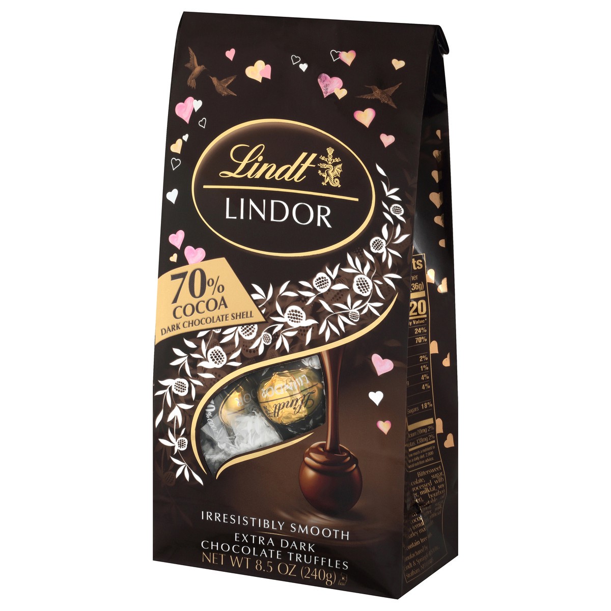 slide 2 of 9, Lindt 70% Cocoa Extra Dark Chocolate Truffles 8.5 oz, 8.5 oz