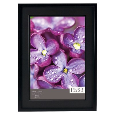 slide 1 of 1, Pinnacle Black Airfloat Mat Frame, 16 in x 22 in