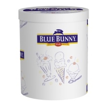 slide 1 of 1, BLUE BUNNY Chocolate Hard Serve Ice Cream, 384 fl oz