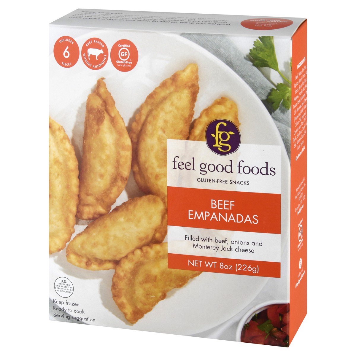 slide 2 of 13, Feel Good Foods Beef Empanadas 8 oz, 8 oz