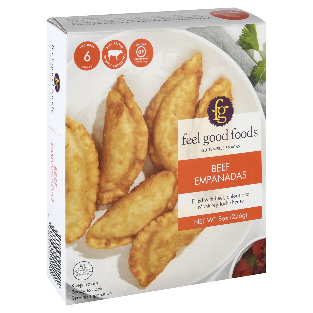 slide 6 of 13, Feel Good Foods Beef Empanadas 8 oz, 8 oz