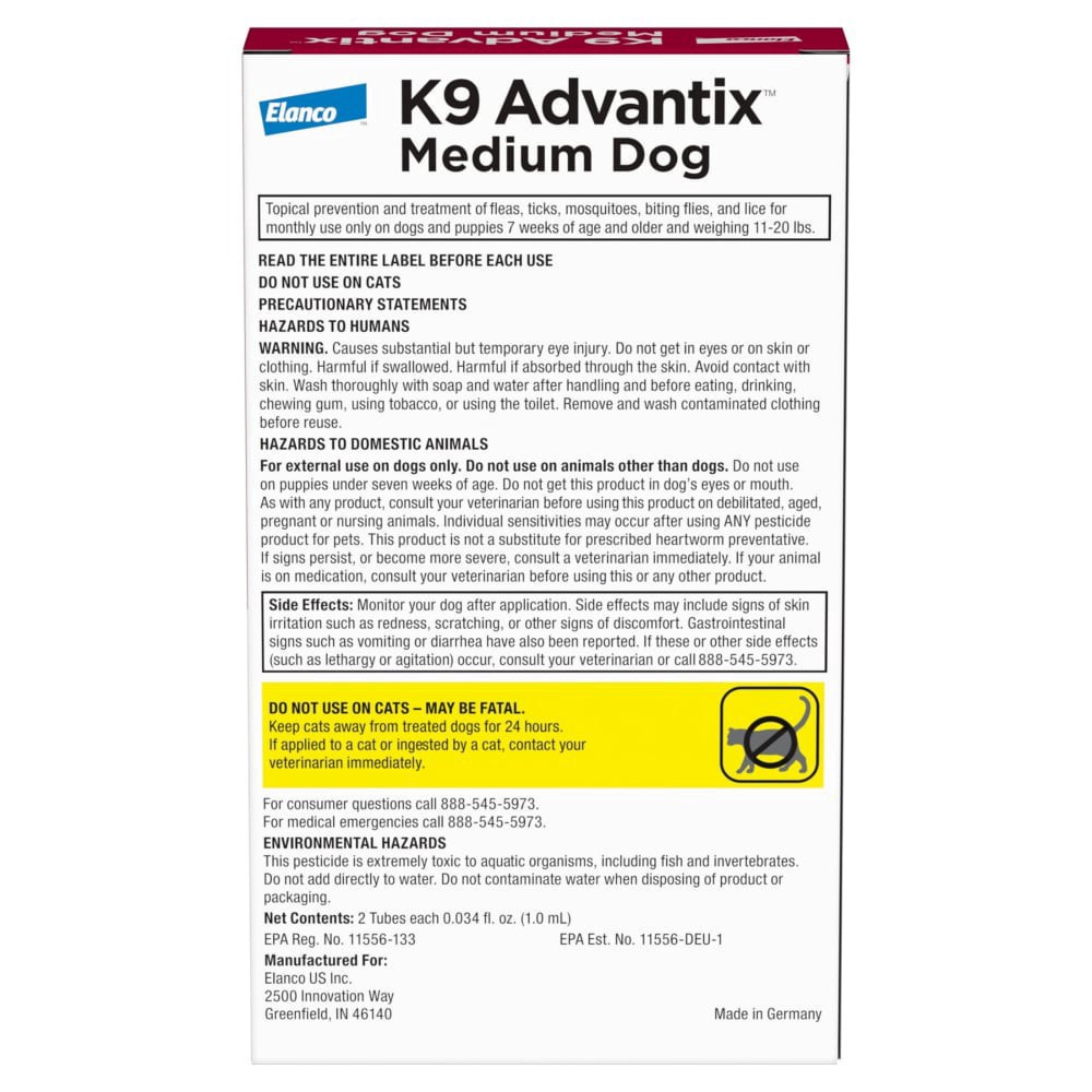 slide 2 of 2, K9 Advantix Med.Dog, 2 ct