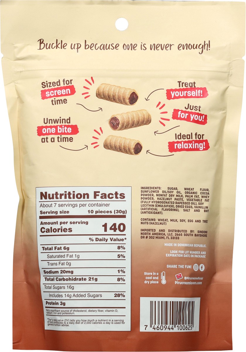 slide 4 of 14, Pirucream Bites Chocolate Hazelnut Wafer Rolls 7 oz, 7 oz