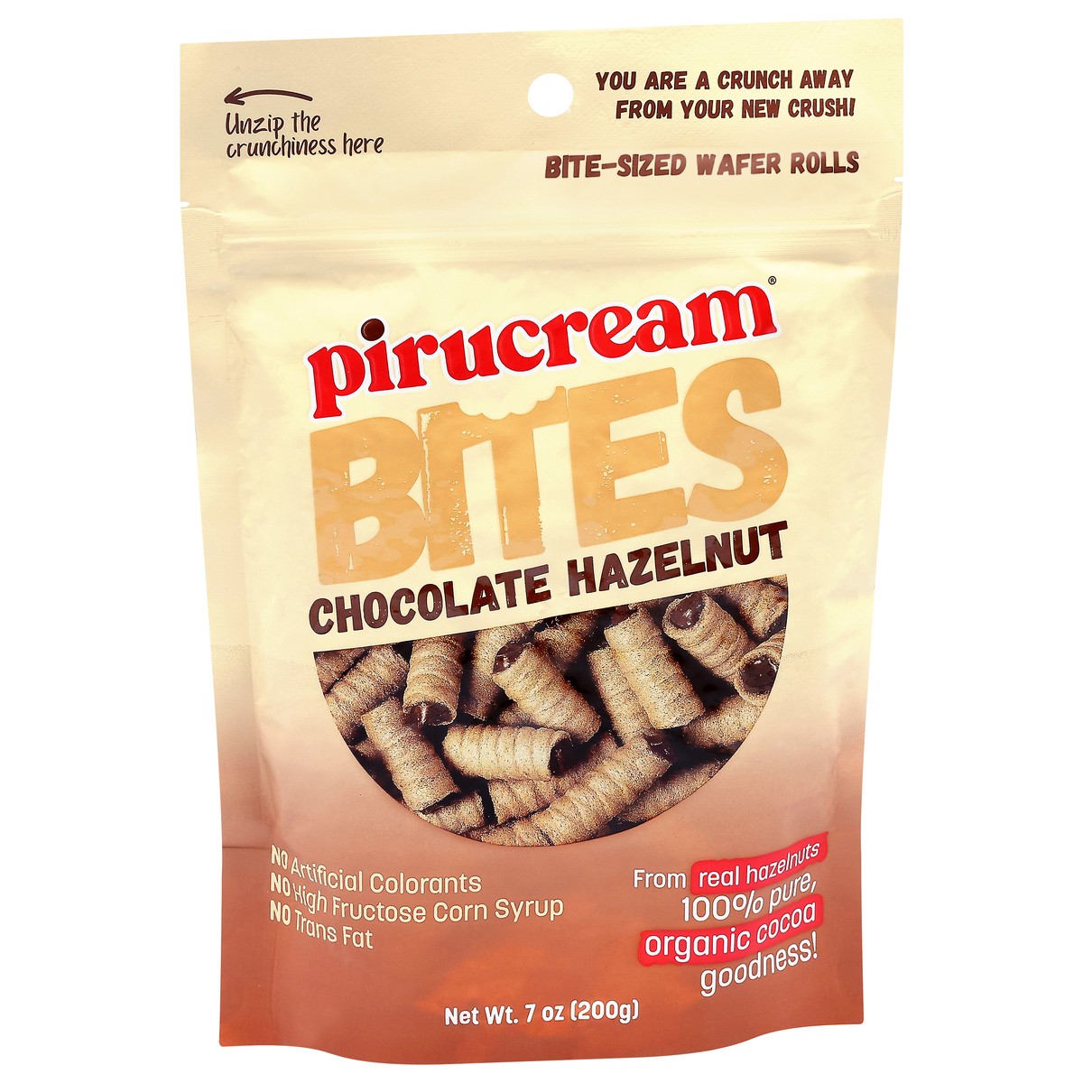 slide 2 of 14, Pirucream Bites Chocolate Hazelnut Wafer Rolls 7 oz, 7 oz
