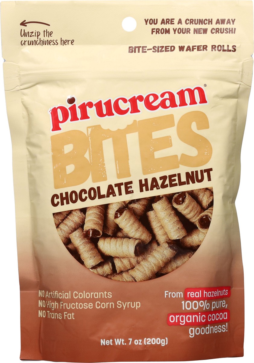 slide 8 of 14, Pirucream Bites Chocolate Hazelnut Wafer Rolls 7 oz, 7 oz