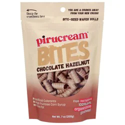 Pirucream Bites Chocolate Hazelnut Wafer Rolls 7 oz