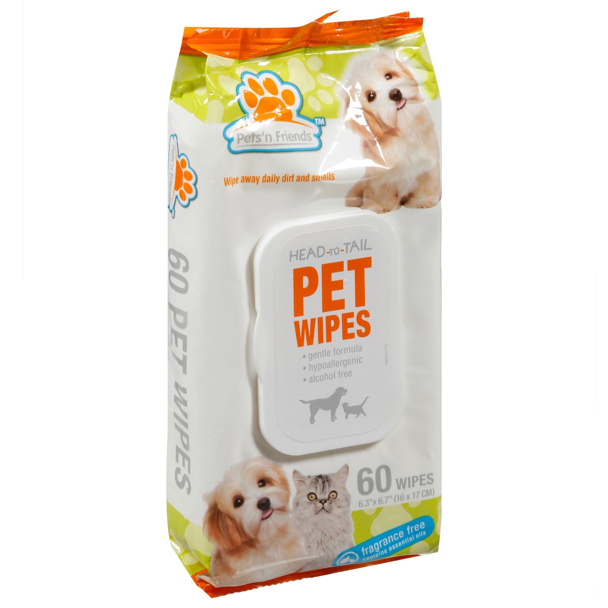 slide 10 of 12, Pets'n Friends Head-to-Tail Pet Wipes 60 Wipes 60 ea, 60 ct