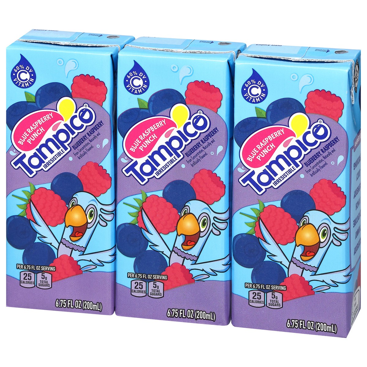 slide 2 of 13, Tampico Blueberry Raspberry Punch 3 - 6.75 fl oz Cartons, 3 ct