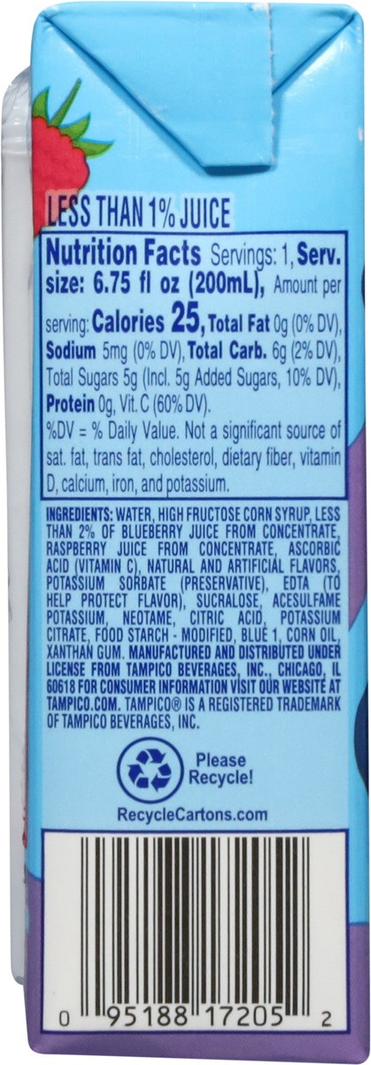 slide 7 of 13, Tampico Blueberry Raspberry Punch 3 - 6.75 fl oz Cartons, 3 ct