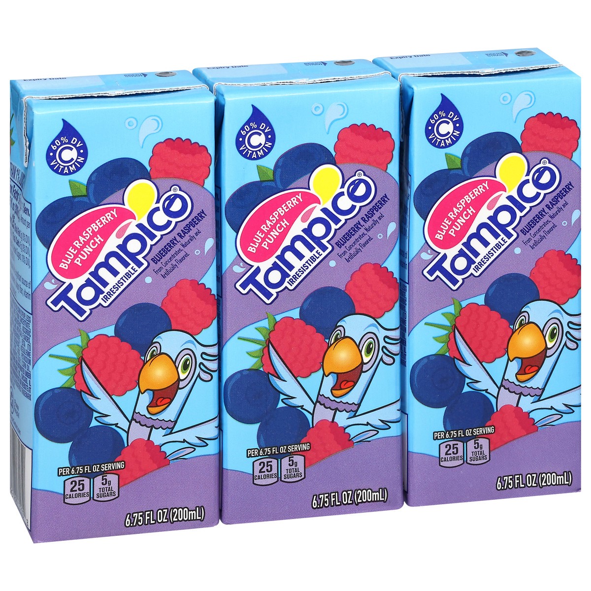 slide 10 of 13, Tampico Blueberry Raspberry Punch 3 - 6.75 fl oz Cartons, 3 ct