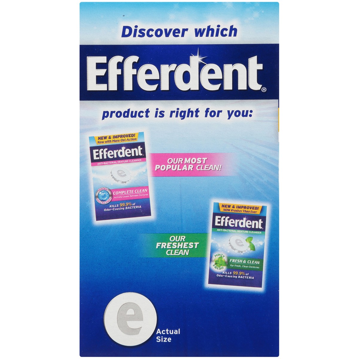 slide 2 of 9, Efferdent Retainer & Denture Cleaner Tablets, Overnight Whitening, 90 Count, 90 ct