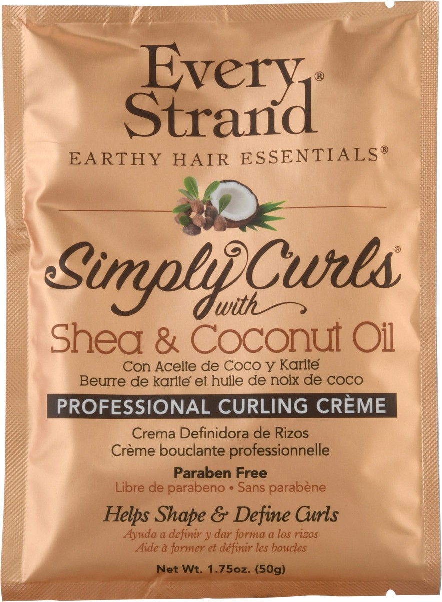 slide 4 of 12, Every Strand Simply Curls Coconutoil&Shea Curling Cream(Pkt), 1.75 oz