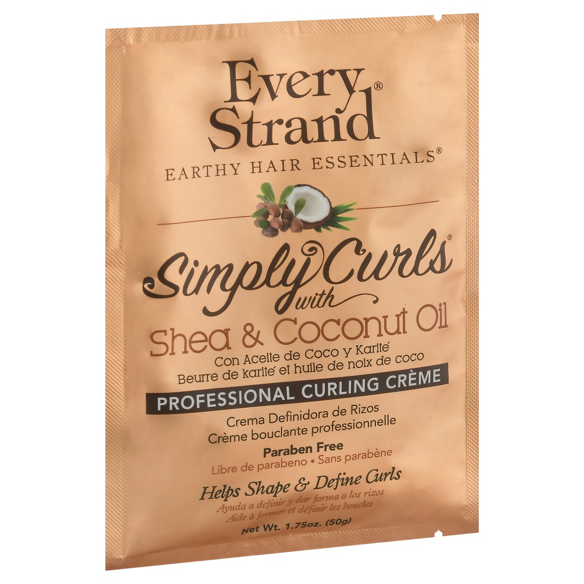 slide 8 of 12, Every Strand Simply Curls Coconutoil&Shea Curling Cream(Pkt), 1.75 oz