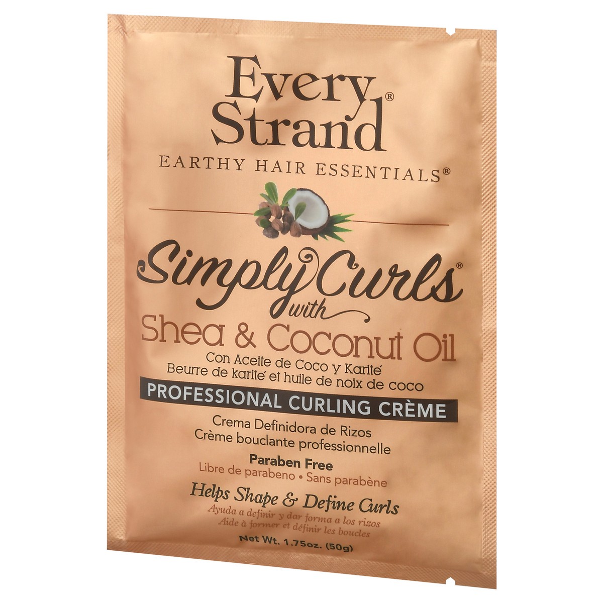 slide 9 of 12, Every Strand Simply Curls Coconutoil&Shea Curling Cream(Pkt), 1.75 oz