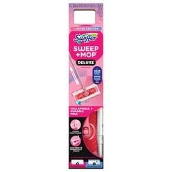 Swiffer Sweep and Mop 2-in-1 Dry + Wet Floor Mopping and Sweeping Kit (1 Sweeper, 5 Heavy Duty Dry Cloths, 3 Heavy Duty Wet Cloths)